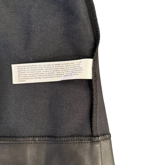 Eloquii Faux Leather Mini Skirt With Button Front Design Size 26 For Women - Picture 5 of 5